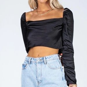 Princess Polly Love Song Top in Black size 6